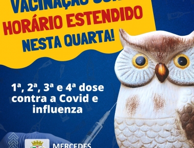 Sala de vacinas atenderá em horário estendido nesta quarta